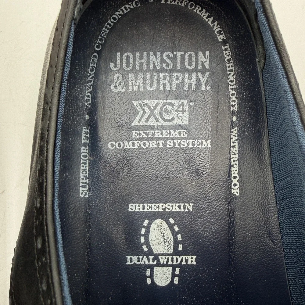Johnston & Murphy Tanner Wingtip Waterproof‎ XC4 Comfort Dress Shoes Mens 10.5M
